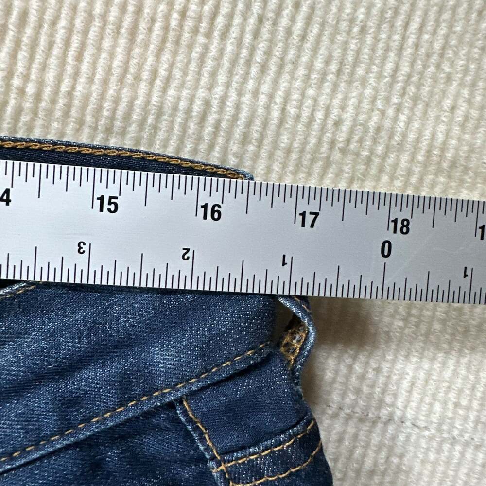 7 For All Mankind Standard Mens Blue Denim Jeans Size 32 Dark Wash 5 Pocket - Picture 10 of 10